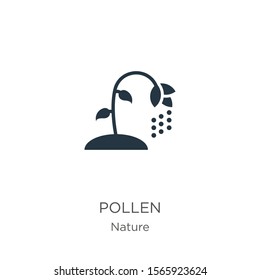Pollen icon vector. Trendy flat pollen icon from nature collection isolated on white background. Vector illustration can be used for web and mobile graphic design, logo, eps10