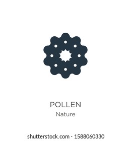 Pollen icon vector. Trendy flat pollen icon from nature collection isolated on white background. Vector illustration can be used for web and mobile graphic design, logo, eps10