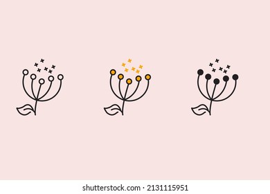 pollen icons symbol vector elements for infographic web