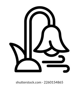 pollen line icon illustration vector graphic