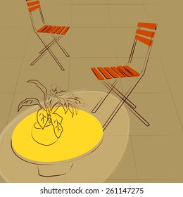 pollen and outdoor furniture