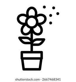 Pollenumriss Symbol Vektordesign gut für Web oder mobile App