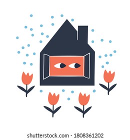 Pollen season - prevention of allergies by staying indoors
