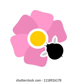 Pollination flower icon