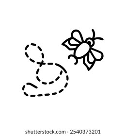 pollinator pathway icon vector illustration