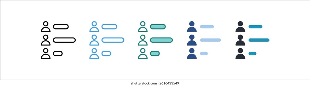 Polling Icon In Different Style Vector