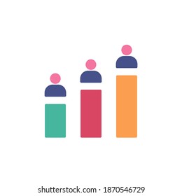 ilustración vectorial de icono de sondeo. diseño de estilo plano de icono de sondeo. icono coloreado