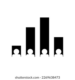 Polling icon vector logo template illustration on white background..eps