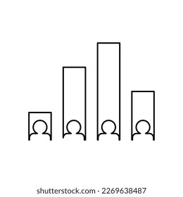Polling icon vector logo template illustration on white background 