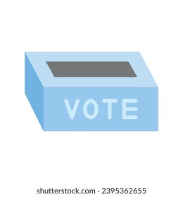 Polling Place Vector Flat Icon For Personal And Commercial Use.
