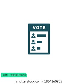 polling report icon vector logo tempate