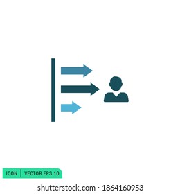 polling report icon vector logo tempate