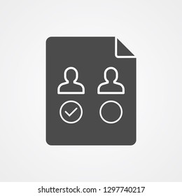 Polling vector icon sign symbol