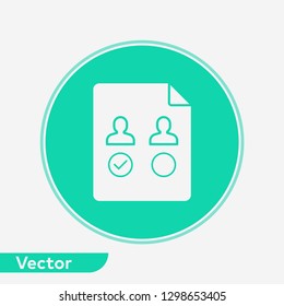 Polling vector icon sign symbol