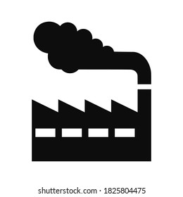 Pollutant industry vector flat style illustration icon isolated on white background