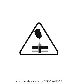 polluted air sign icon. Element of danger signs icon. Premium quality graphic design icon. Signs and symbols collection icon for websites, web design, mobile app on white background