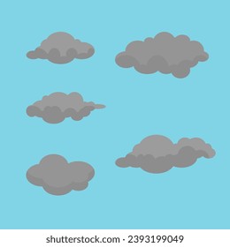 Elemento de nube contaminada para el día nacional de control de la contaminación