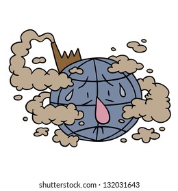 polluted Earth