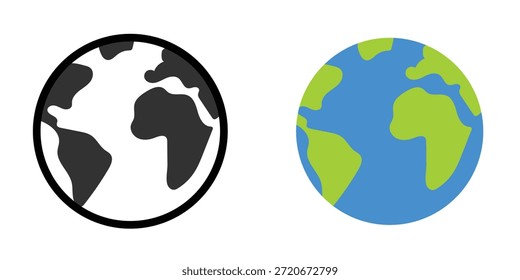 Globo contaminado y concepto de planeta tierra saludable. Medio ambiente.