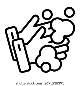 Elemento Ícone De Alerta De Poluição Para Design