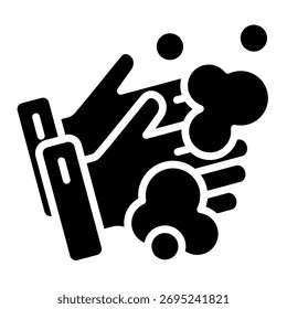 Pollution Alert Icon Element For Design