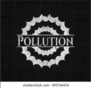 Pollution chalk emblem