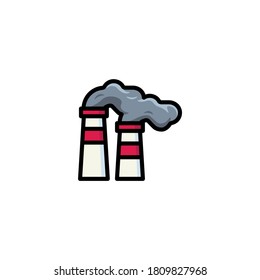 Pollution - Color Icon Design