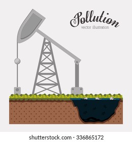 pollution concept design, vector illustration eps10 graphic 