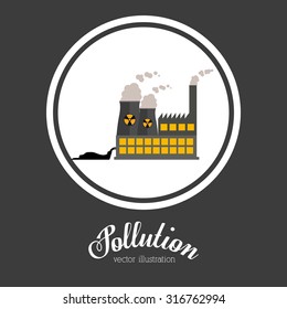 Pollution concept with environment icons design, vector illustration eps 10