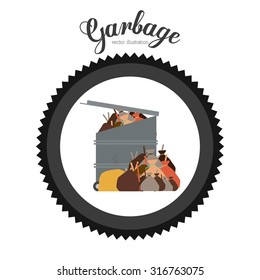 Pollution concept with environment icons design, vector illustration eps 10