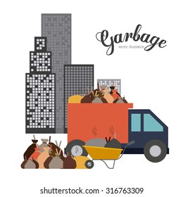 Pollution concept with environment icons design, vector illustration eps 10
