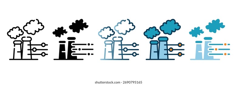 coleção de estilos múltiplos de controle de poluição