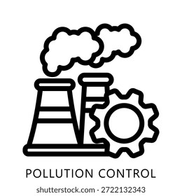 Ícone De Controle De Poluição Mini Ilustração, Use Para Conceito Moderno, Imprimir, Ui, Kit Ux, Web E Desenvolvimento De Aplicações. Vetor Relacionado À Tecnologia Verde E Mais