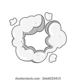 pollution dust burst cartoon. weather sandstorm, transport deposition, satellite monitoring pollution dust burst sign. isolated symbol vector illustration