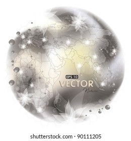 Pollution of the environment, vector illustration, contain gradient mesh, eps-10