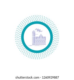 pollution, Factory, Air, Alert, industry Glyph Icon. Vector isolated illustration