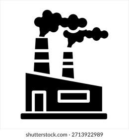 Pollution Glyph Icon Vector Illustration
