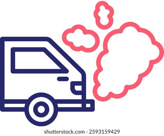 Pollution Icon Color Vector Illustration