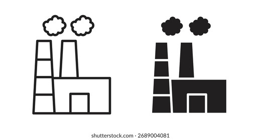 Icono de la contaminación plana en blanco y negro logo