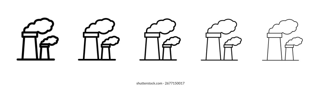 Umweltverschmutzung Symbol flache Illustration Logo