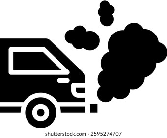 Pollution Icon Glyph Vector Illustration