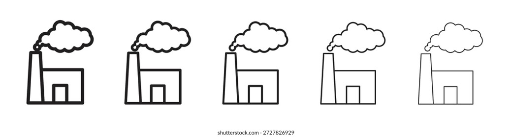 Ícone de poluição para designs de gráficos. Design de vetor de ícones