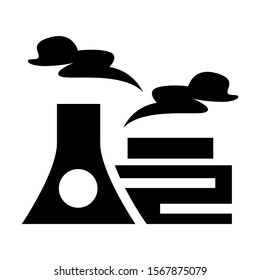 pollution icon isolated sign symbol vector illustration - high quality black style vector icons
