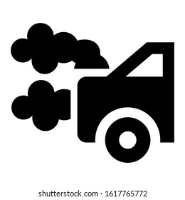 pollution icon isolated sign symbol vector illustration - high quality black style vector icons
