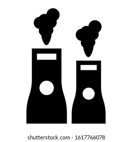 pollution icon isolated sign symbol vector illustration - high quality black style vector icons
