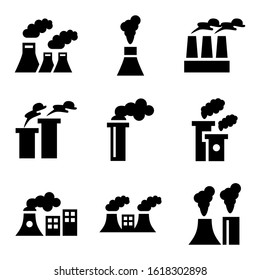 pollution icon isolated sign symbol vector illustration - Collection of high quality black style vector icons
