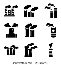 pollution icon isolated sign symbol vector illustration - Collection of high quality black style vector icons
