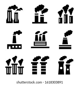 pollution icon isolated sign symbol vector illustration - Collection of high quality black style vector icons
