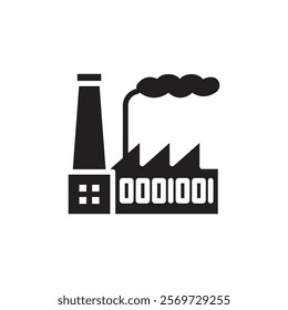 Pollution icon Line Art Logo set