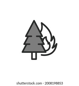 pollution icon, set, vector, illustration outline art for Pollution. 